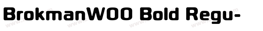 BrokmanW00 Bold Regu字体转换
